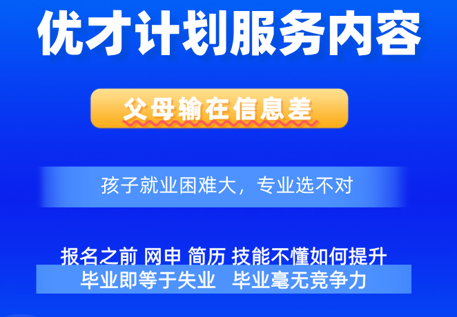 优才计划服务内容，做完整的求职规划，稳定入职央国企